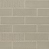Msi Urbano Warm Concrete 3D Mix SAMPLE Glossy Ceramic Gray Textured Subway Tile ZOR-PT-0523-SAM